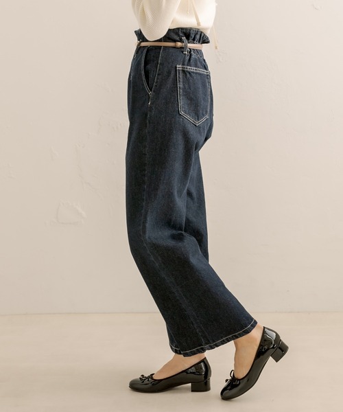 OLIVE des OLIVE(オリーブデオリーブ)の「ビットベルト付デニムパンツ(デニムパンツ・レディース・ネイビー/ブルー・FREE)」の7枚目の写真