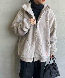 [Vincent et Mireille/ヴァンソン エ ミレイユ] ボアフリースジップパーカー