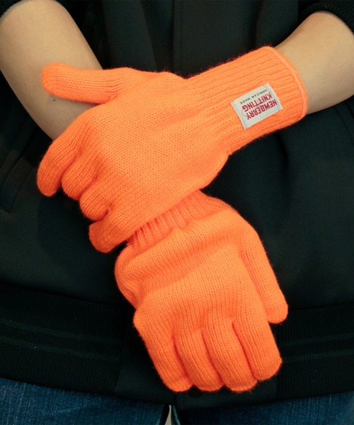 NEWBERRY KNITTING(ニューベリーニッティング)の「NEWBERRY KNITTING / ニューベリーニッティング アクリル ノーパーム ノーリニング 5フィンガー(手袋・メンズ・レッド/ブラウン/ワインレッド/ネイビー/イエロー/オレンジ/パープル/ブルー・MEDIUM/LARGE)」の11枚目の写真