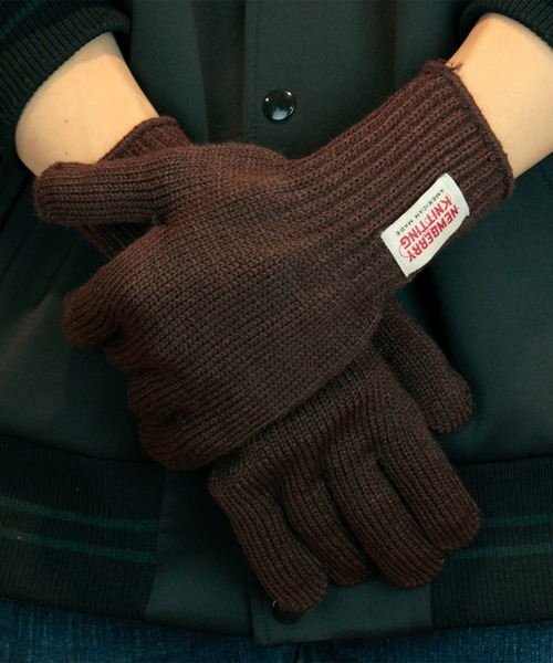 NEWBERRY KNITTING(ニューベリーニッティング)の「NEWBERRY KNITTING / ニューベリーニッティング アクリル ノーパーム ノーリニング 5フィンガー(手袋・メンズ・レッド/ブラウン/ワインレッド/ネイビー/イエロー/オレンジ/パープル/ブルー・MEDIUM/LARGE)」の14枚目の写真