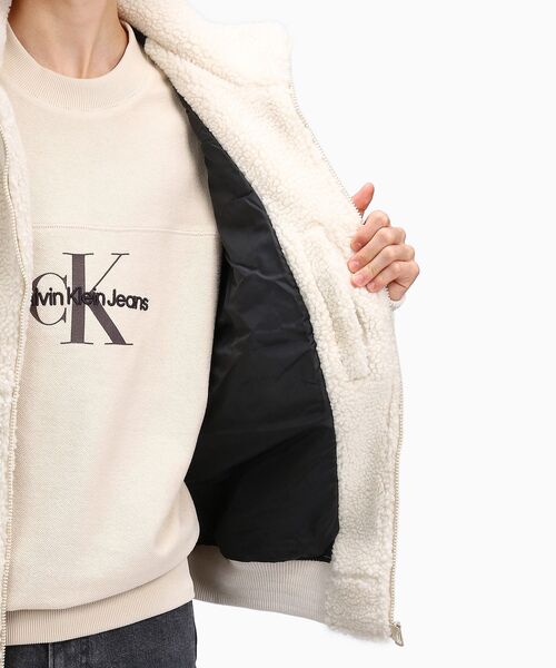Calvin Klein(カルバン・クライン)の「シェルパジャケット(その他アウター・メンズ・ホワイト・S/L/XL/M)」の2枚目の写真
