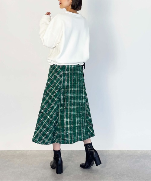 PICCIN(ピッチン)の「裾リボンプルオーバー(Tシャツ/カットソー・レディース・ブラック/オフホワイト/グレー・M)」の14枚目の写真