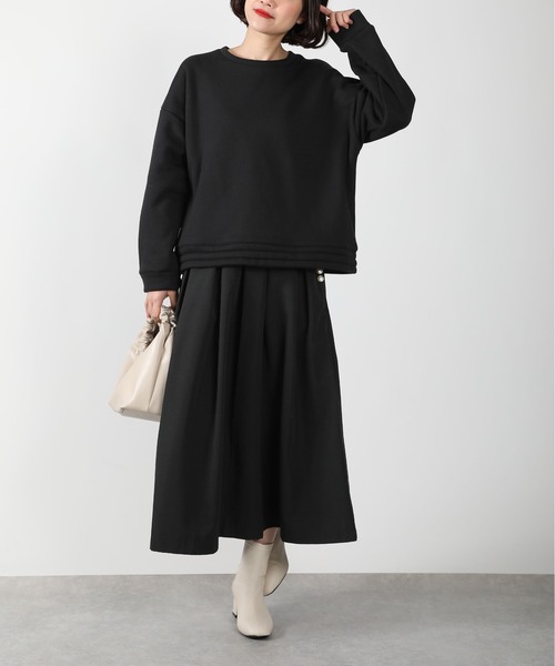 PICCIN(ピッチン)の「裾リボンプルオーバー(Tシャツ/カットソー・レディース・ブラック/オフホワイト/グレー・M)」の20枚目の写真