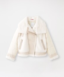 LOVELESS | ファーコンビライダースダウン(ブルゾン)