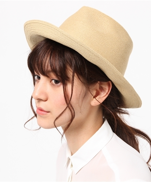 603（ロクマルサン）の「603 ペーパーつば広ハット（ハット・レディース・ベージュ/ブラック・FREE）」の3枚目の写真
