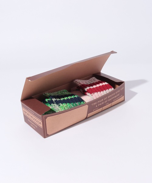 ANONYMOUSISM（アノニマスイズム）の「ANONYMOUSISM　REMINING 2PBOX（ソックス/靴下・レディース・マルチ・25cm～27cm/23cm～25cm）」の4枚目の写真