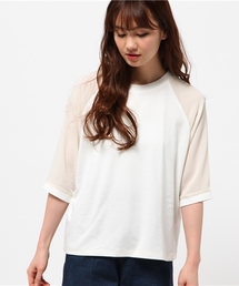 mystic | 袖ジョーゼットラグランプルオーバー(Tシャツ/カットソー)