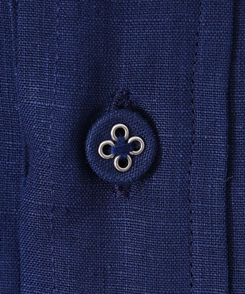 Scye（サイ）の「Scye / サイ ベーシックス：【レディース】Linen Tucked Half Placket Shirt(リネンタックブラウス)：1222-31016[DEA]（シャツ/ブラウス・レディース・ネイビー/ホワイト系その他・40/38）」の21枚目の写真