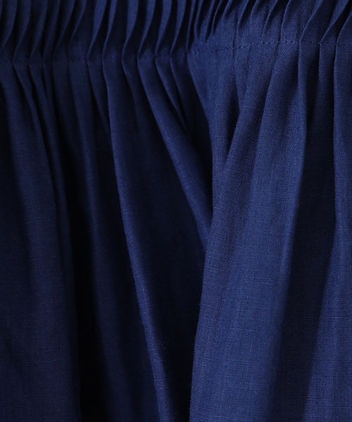 Scye（サイ）の「Scye / サイ ベーシックス：【レディース】Linen Tucked Half Placket Shirt(リネンタックブラウス)：1222-31016[DEA]（シャツ/ブラウス・レディース・ネイビー/ホワイト系その他・40/38）」の19枚目の写真