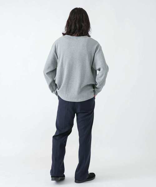 URBAN RESEARCH Sonny Label（アーバンリサーチサニーレーベル）の「『MADE IN JAPAN』 起毛ネップワッフルロングスリーブ（Tシャツ/カットソー・メンズ・グレー系その他/オフホワイト/グレー/ブラック系その他・MEDIUM/LARGE）」の6枚目の写真