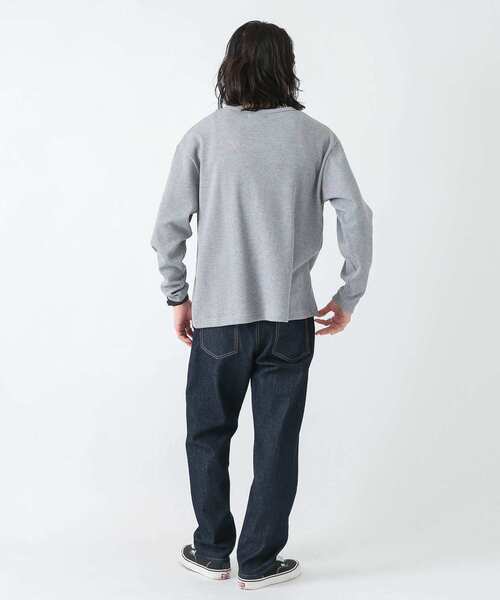 URBAN RESEARCH Sonny Label（アーバンリサーチサニーレーベル）の「『MADE IN JAPAN』 起毛ネップワッフルロングスリーブ（Tシャツ/カットソー・メンズ・グレー系その他/オフホワイト/グレー/ブラック系その他・MEDIUM/LARGE）」の7枚目の写真