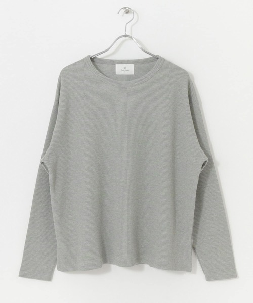 URBAN RESEARCH Sonny Label（アーバンリサーチサニーレーベル）の「『MADE IN JAPAN』 起毛ネップワッフルロングスリーブ（Tシャツ/カットソー・メンズ・グレー系その他/オフホワイト/グレー/ブラック系その他・MEDIUM/LARGE）」の18枚目の写真