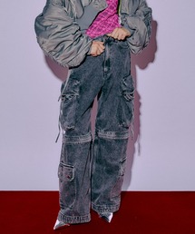 MAISON SPECIAL | Low Waist Cargo Denim Pants/ローウエストカーゴデニム【MAISON SPECIAL/メゾンスペシャル】(デニムパンツ)
