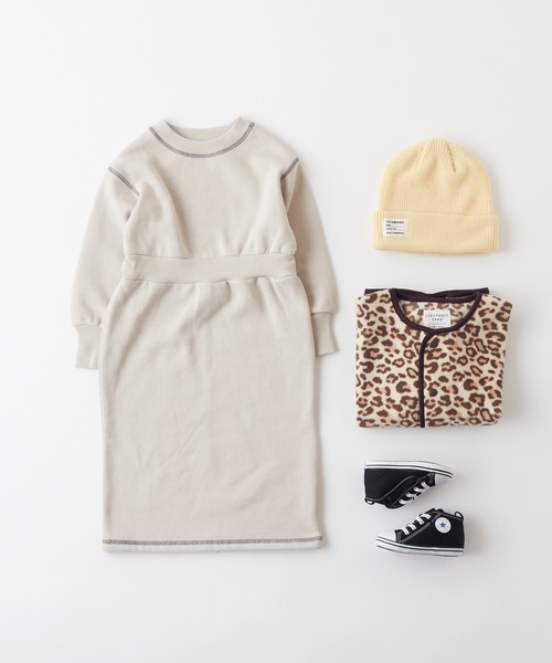 CIAOPANIC TYPY（チャオパニックティピー）の「【KIDS】ニット帽（ニットキャップ/ビーニー・キッズ・グレー/アイボリー/グリーン/ネイビー/オレンジ・ONE SIZE）」の7枚目の写真