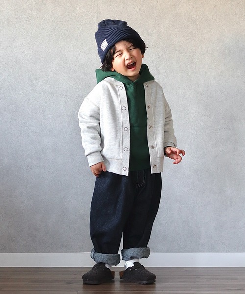 CIAOPANIC TYPY（チャオパニックティピー）の「【KIDS】ニット帽（ニットキャップ/ビーニー・キッズ・グレー/アイボリー/グリーン/ネイビー/オレンジ・ONE SIZE）」の20枚目の写真