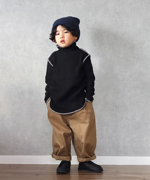 CIAOPANIC TYPY（チャオパニックティピー）の「【KIDS】ニット帽（ニットキャップ/ビーニー・キッズ・グレー/アイボリー/グリーン/ネイビー/オレンジ・ONE SIZE）」の22枚目の写真