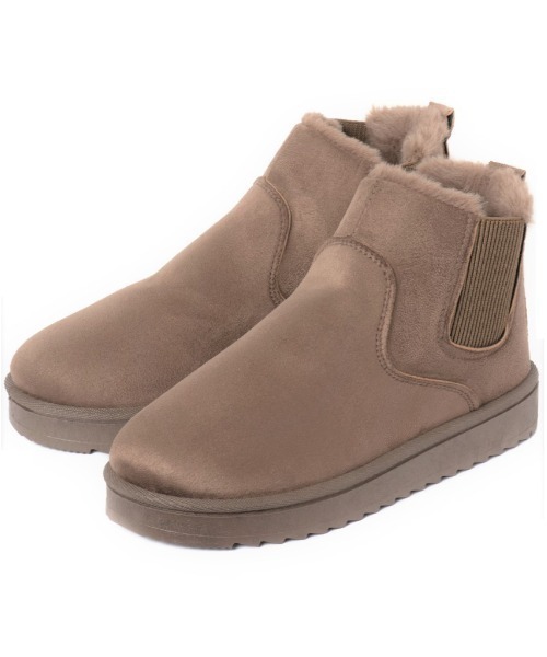 【R&E】サイドゴアムートンブーツ