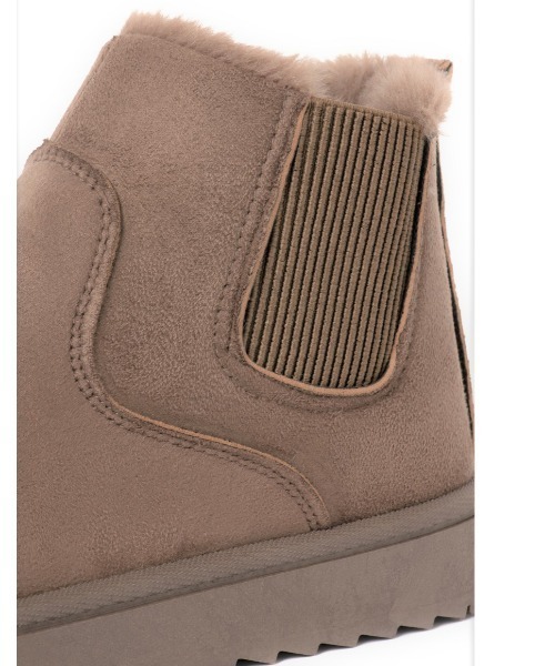 【R&E】サイドゴアムートンブーツ
