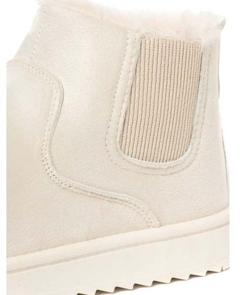 【R&E】サイドゴアムートンブーツ