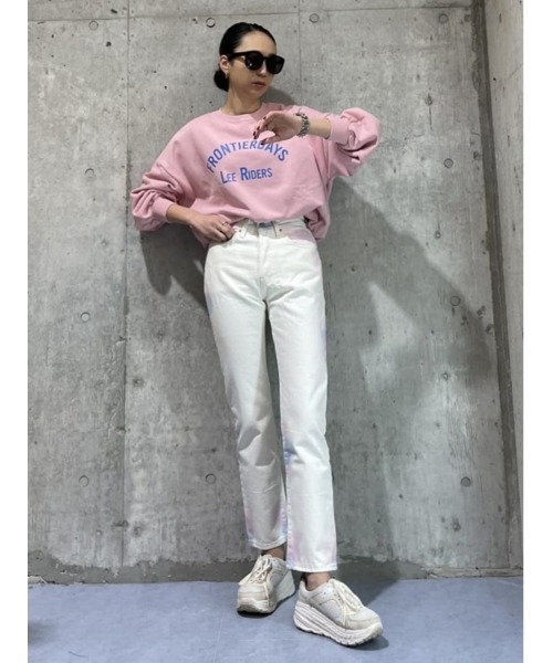 Lee（リー）の「【Lee】プリントコクーンスウェット（スウェット・レディース・ピンク・M/L）」の9枚目の写真