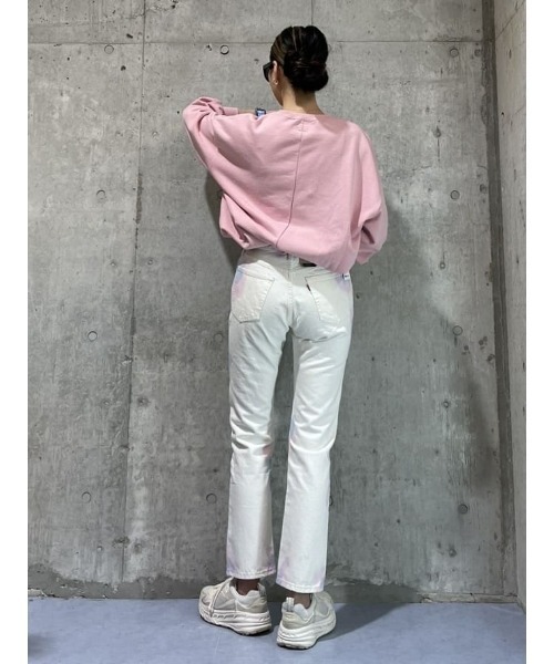 Lee（リー）の「【Lee】プリントコクーンスウェット（スウェット・レディース・ピンク・M/L）」の11枚目の写真