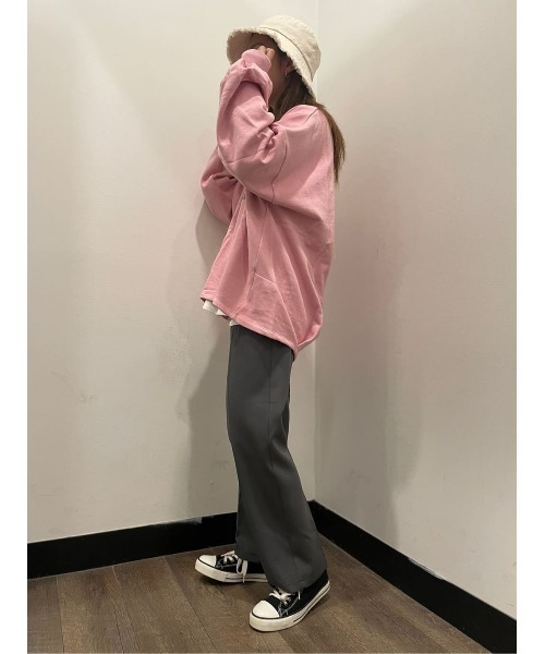 Lee（リー）の「【Lee】プリントコクーンスウェット（スウェット・レディース・ピンク・M/L）」の17枚目の写真