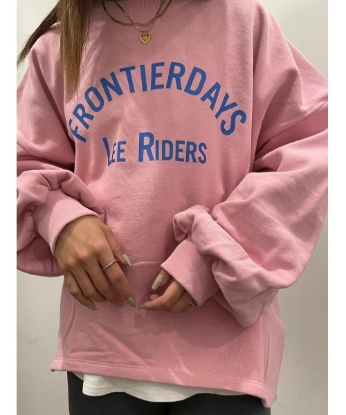 Lee（リー）の「【Lee】プリントコクーンスウェット（スウェット・レディース・ピンク・M/L）」の18枚目の写真