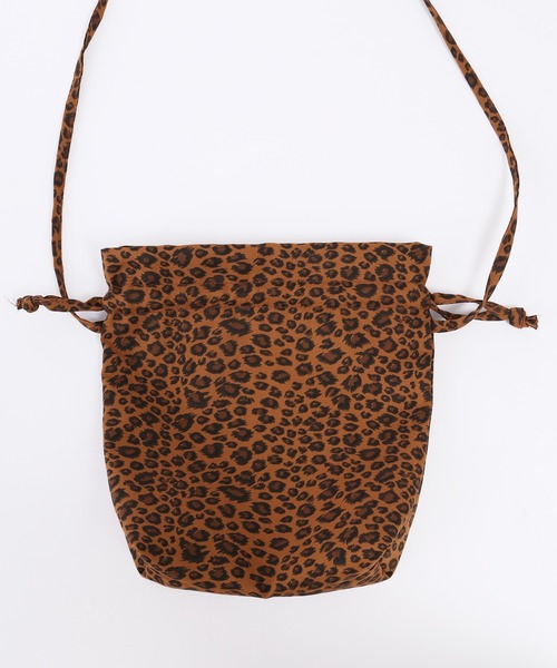 WC(ダブル シー)の「レオパード巾着ショルダー(ショルダーバッグ・レディース・ベージュ/ブラウン・FREE)」の9枚目の写真