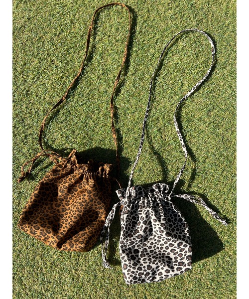 WC(ダブル シー)の「レオパード巾着ショルダー(ショルダーバッグ・レディース・ベージュ/ブラウン・FREE)」の18枚目の写真