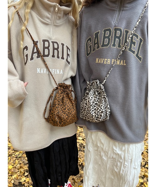 WC(ダブル シー)の「レオパード巾着ショルダー(ショルダーバッグ・レディース・ベージュ/ブラウン・FREE)」の22枚目の写真