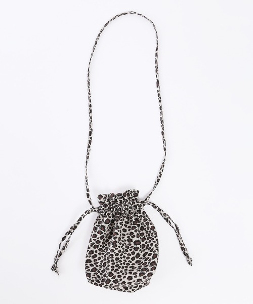 WC(ダブル シー)の「レオパード巾着ショルダー(ショルダーバッグ・レディース・ベージュ/ブラウン・FREE)」の11枚目の写真