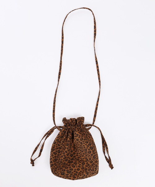 WC(ダブル シー)の「レオパード巾着ショルダー(ショルダーバッグ・レディース・ベージュ/ブラウン・FREE)」の12枚目の写真