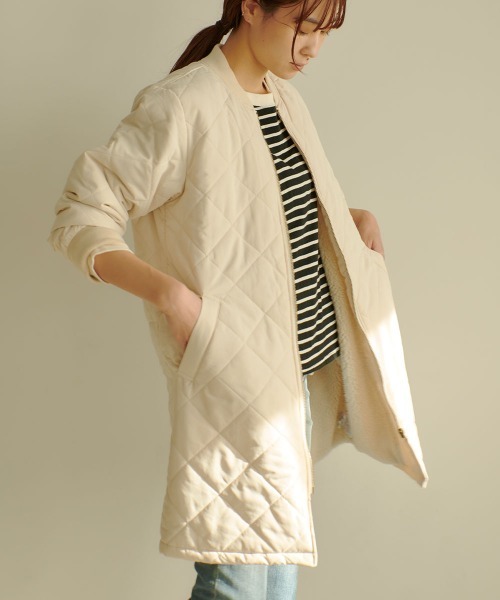 marjour（マージュール）の「WATER-REPELLENT BACK BOA COAT（その他アウター・レディース・アイボリー・M）」の18枚目の写真