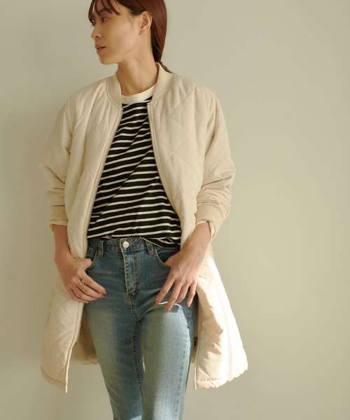 marjour（マージュール）の「WATER-REPELLENT BACK BOA COAT（その他アウター・レディース・アイボリー・M）」の7枚目の写真