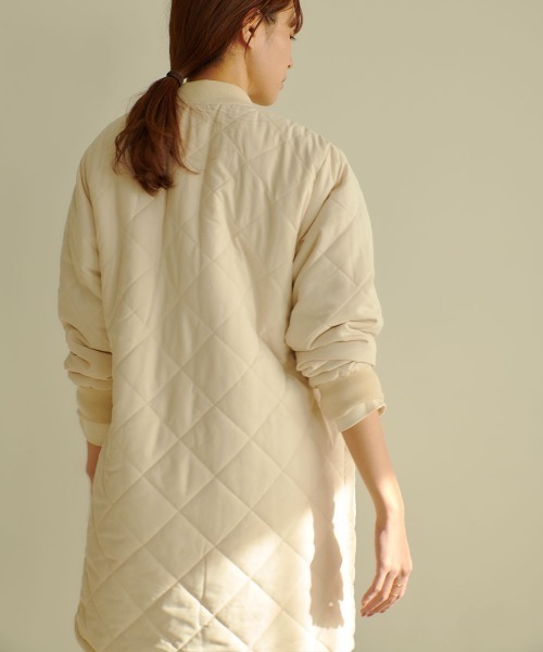 marjour（マージュール）の「WATER-REPELLENT BACK BOA COAT（その他アウター・レディース・アイボリー・M）」の13枚目の写真