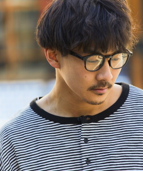 FREAK'S STORE（フリークスストア）の「フラットレンズ ファッション用グラス（メガネ・メンズ・ブラック/ブラウン系/グレー/チャコールグレー/シルバー・FREE/ﾌﾘ-）」の4枚目の写真