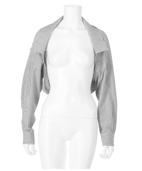 LATINA（ラティーナ）の「ボレロ風ショートシャツ（カーディガン/ボレロ・レディース・ブルー系その他3/ブラック/オフホワイト・FREE）」の15枚目の写真