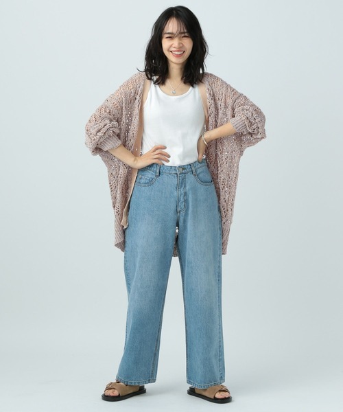 BAYFLOW(ベイフロー)の「ミックスカラールーズカーディガン(カーディガン/ボレロ・レディース・グリーン/オレンジ/ベージュ/イエロー・FREE)」の19枚目の写真