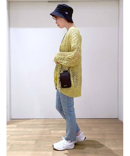 BAYFLOW(ベイフロー)の「ミックスカラールーズカーディガン(カーディガン/ボレロ・レディース・グリーン/オレンジ/ベージュ/イエロー・FREE)」の6枚目の写真