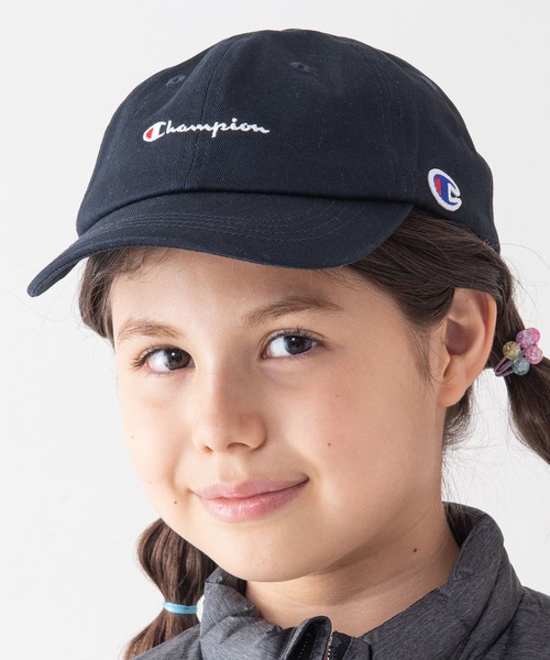 Champion(チャンピオン)の「【CHAMPION/チャンピオン】KIDS スクリプトローキャップ ワンポイントブランドロゴ刺繍 キッズ(キャップ・キッズ・ミント/ブルー/ラベンダー/ブルー系その他/ダークブルー/ブラック/ネイビー/ピンク/ベージュ/オフホワイト・FREE)」の8枚目の写真