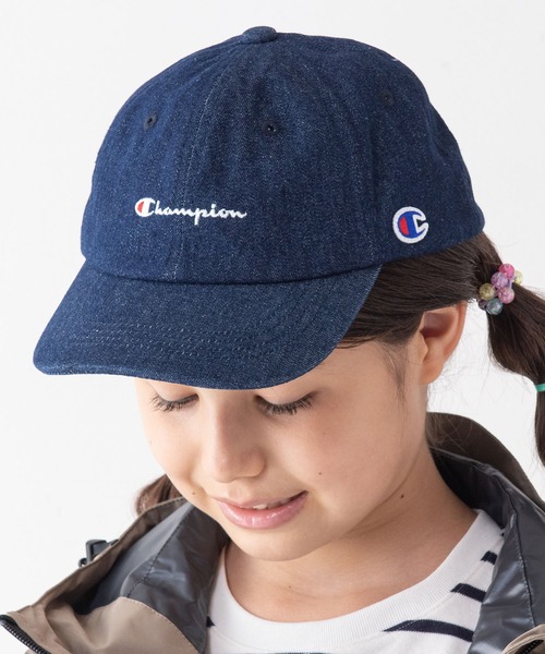 Champion(チャンピオン)の「【CHAMPION/チャンピオン】KIDS スクリプトローキャップ ワンポイントブランドロゴ刺繍 キッズ(キャップ・キッズ・ミント/ブルー/ラベンダー/ブルー系その他/ダークブルー/ブラック/ネイビー/ピンク/ベージュ/オフホワイト・FREE)」の5枚目の写真