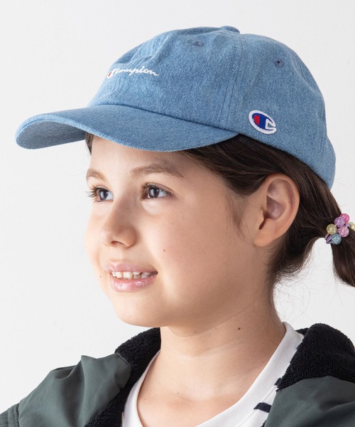 Champion(チャンピオン)の「【CHAMPION/チャンピオン】KIDS スクリプトローキャップ ワンポイントブランドロゴ刺繍 キッズ(キャップ・キッズ・ミント/ブルー/ラベンダー/ブルー系その他/ダークブルー/ブラック/ネイビー/ピンク/ベージュ/オフホワイト・FREE)」の18枚目の写真