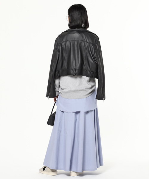 UNDECORATED（アンデコレイテッド）の「【UNDECORATED/アンデコレイテッド】コットンラップスカート（スカート・レディース・ライトブルー・38/36）」の9枚目の写真