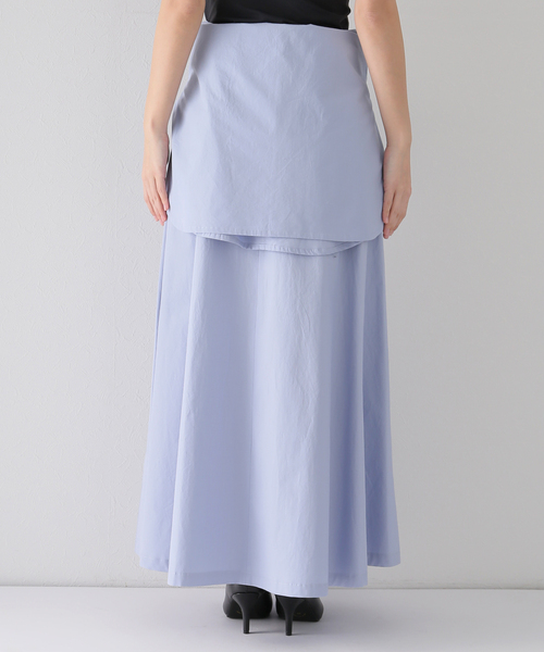 UNDECORATED（アンデコレイテッド）の「【UNDECORATED/アンデコレイテッド】コットンラップスカート（スカート・レディース・ライトブルー・38/36）」の21枚目の写真