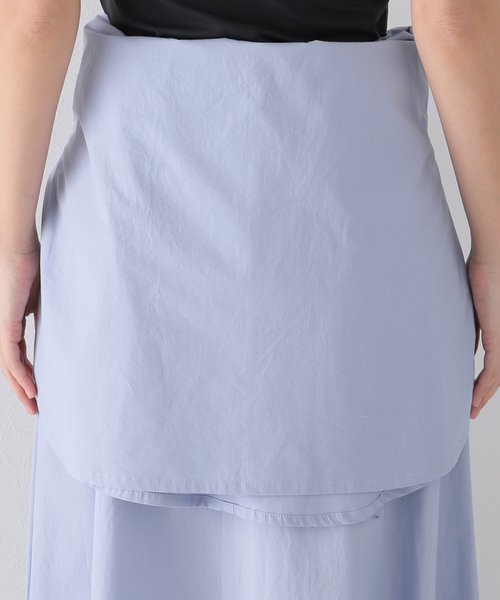 UNDECORATED（アンデコレイテッド）の「【UNDECORATED/アンデコレイテッド】コットンラップスカート（スカート・レディース・ライトブルー・38/36）」の13枚目の写真