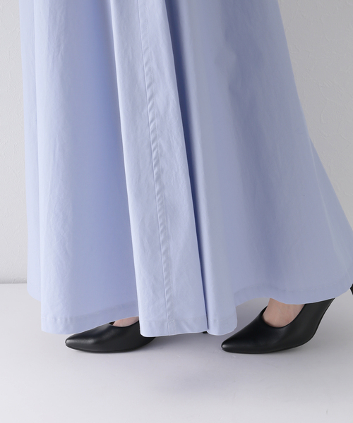 UNDECORATED（アンデコレイテッド）の「【UNDECORATED/アンデコレイテッド】コットンラップスカート（スカート・レディース・ライトブルー・38/36）」の19枚目の写真