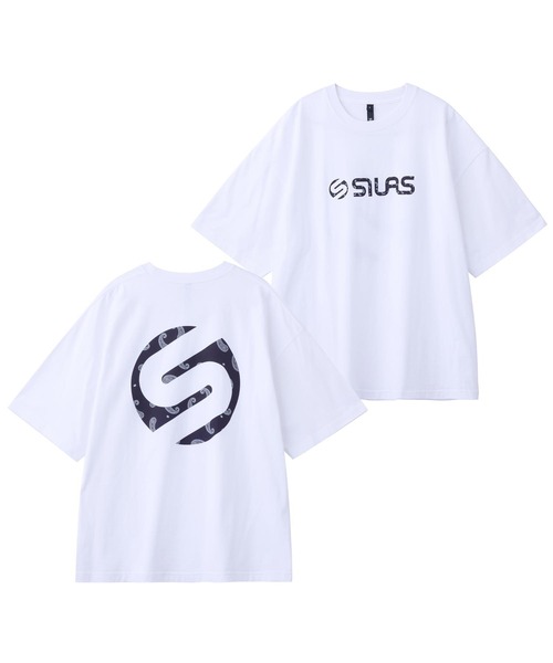 SILAS(サイラス)の「PAISLEY LOGO PRINT WIDE S/S TEE(Tシャツ/カットソー・メンズ・ブラック/ホワイト・M/L/XL)」の2枚目の写真