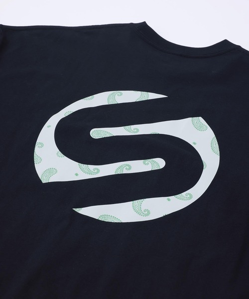 SILAS(サイラス)の「PAISLEY LOGO PRINT WIDE S/S TEE(Tシャツ/カットソー・メンズ・ブラック/ホワイト・M/L/XL)」の9枚目の写真