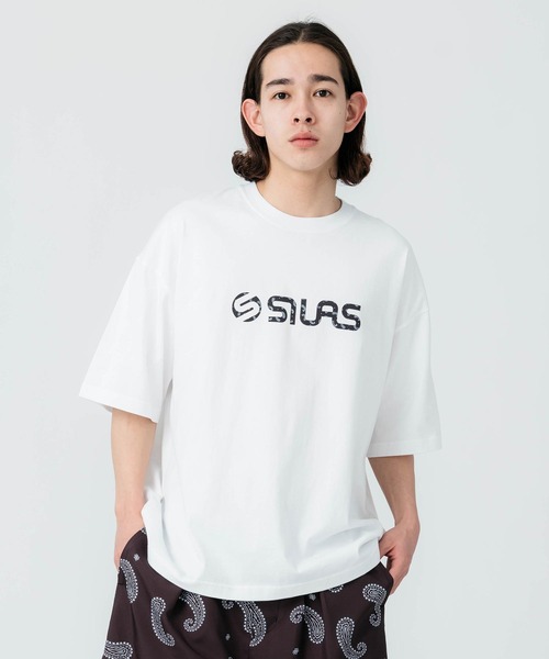 SILAS(サイラス)の「PAISLEY LOGO PRINT WIDE S/S TEE(Tシャツ/カットソー・メンズ・ブラック/ホワイト・M/L/XL)」の10枚目の写真
