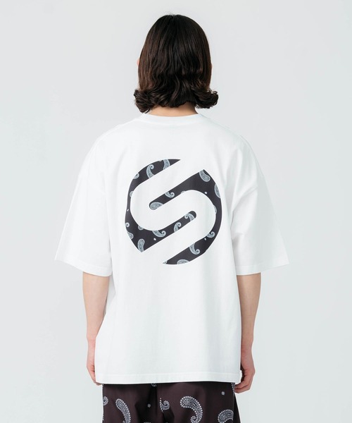 SILAS(サイラス)の「PAISLEY LOGO PRINT WIDE S/S TEE(Tシャツ/カットソー・メンズ・ブラック/ホワイト・M/L/XL)」の11枚目の写真